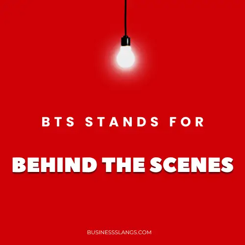 Meaning of BTS