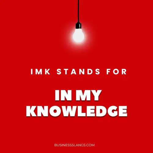 Meaning of IMK