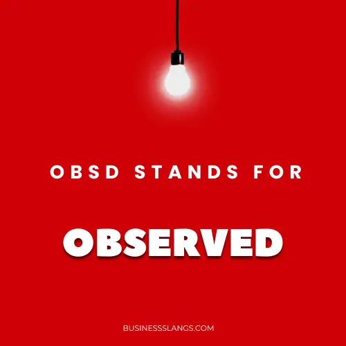 Meaning of OBSD