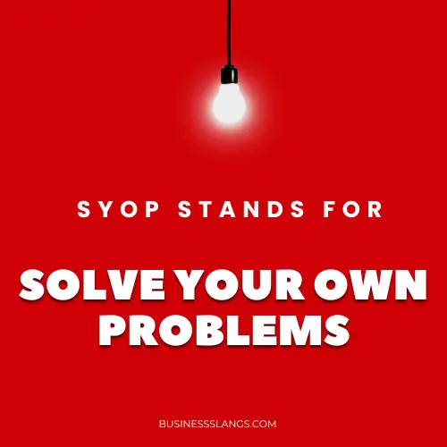 Meaning of SYOP