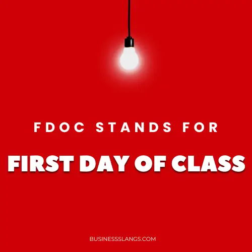 Meaning of FDOC