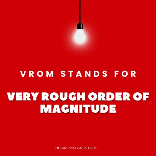 Meaning of VROM