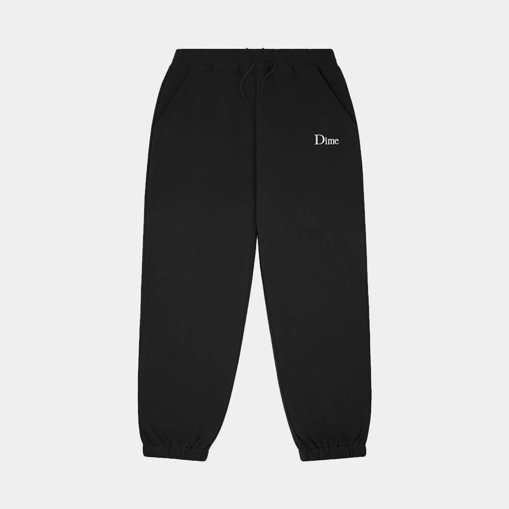 Dime Classic Small Logo Sweatpants, black