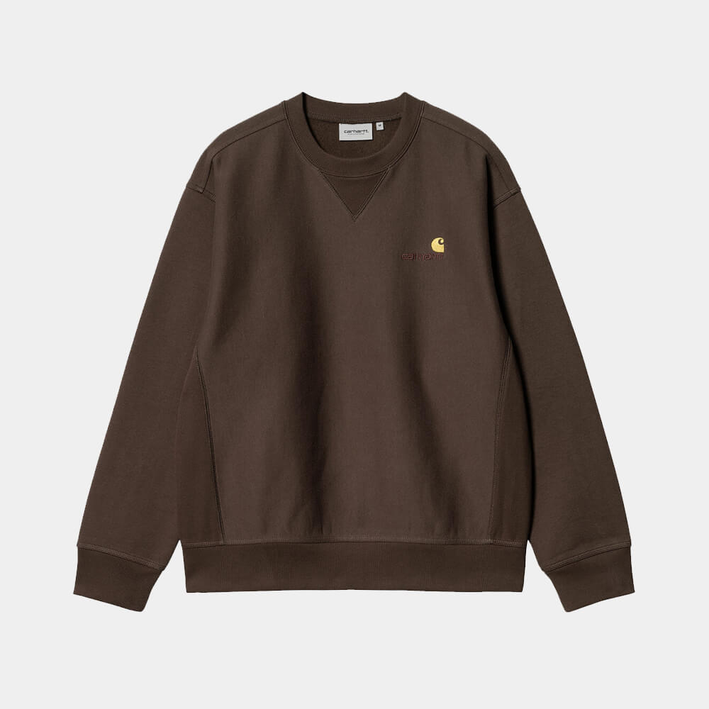 Carhartt American Script Sweat, tobacco